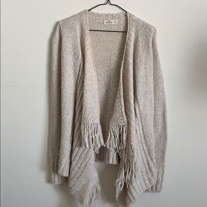 Crochet frayed cardigan